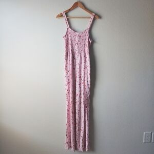 RD Style Pink Floral Jumpsuit